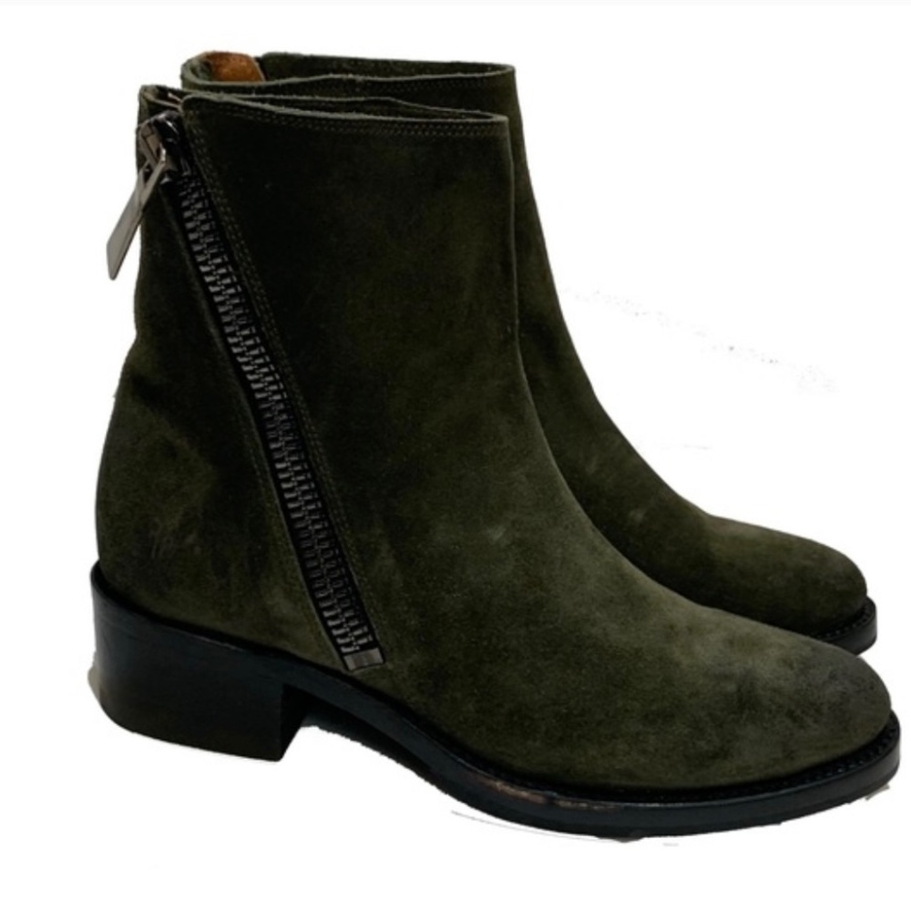 EUC Olive Suede Frye Boots